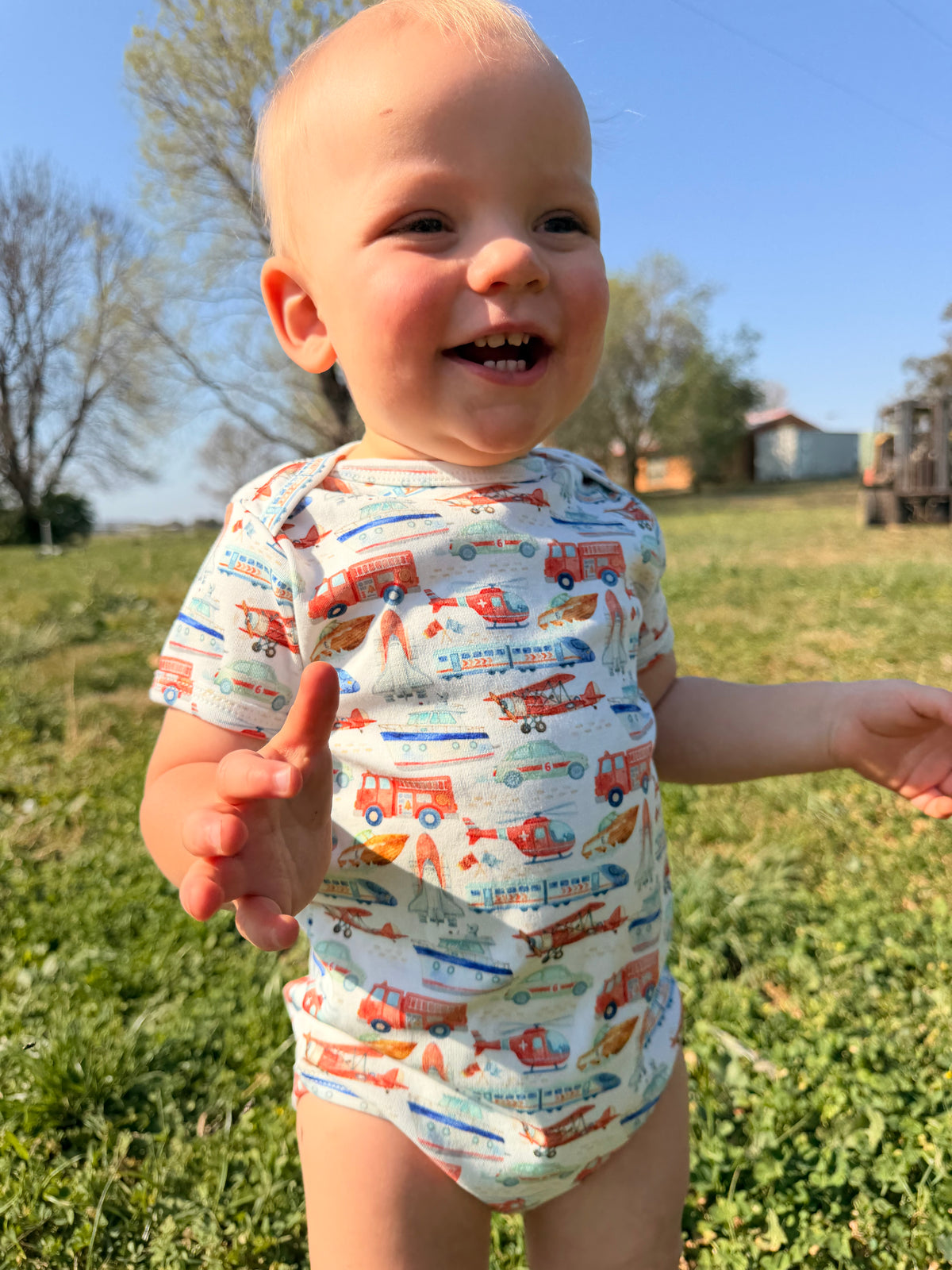 Transport Short Sleeve Organic Bodysuit